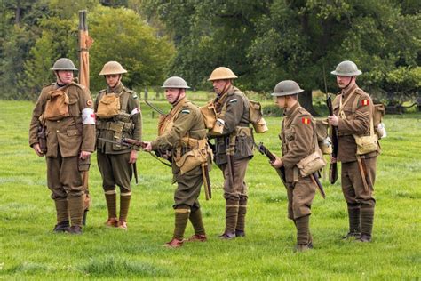 Soldat Britannique WWI D'infanterie Image stock éditorial - Image du ...