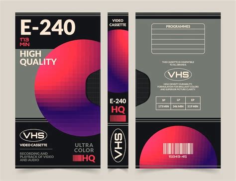 Free Vector | Flat design vhs cover template