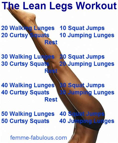 The Lean Legs Workout…