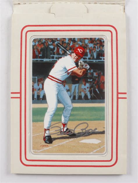 Pete Rose Signed Vintage 1985 LE Reds Ceramic Baseball Card (PSA COA) | Pristine Auction