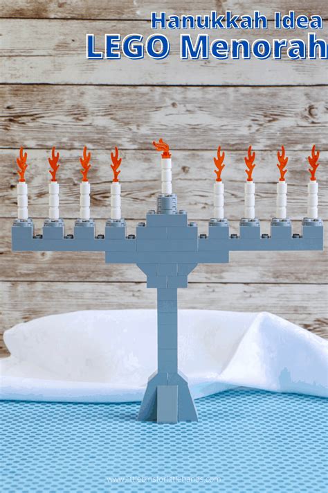 LEGO Menorah For Hanukkah - Little Bins for Little Hands