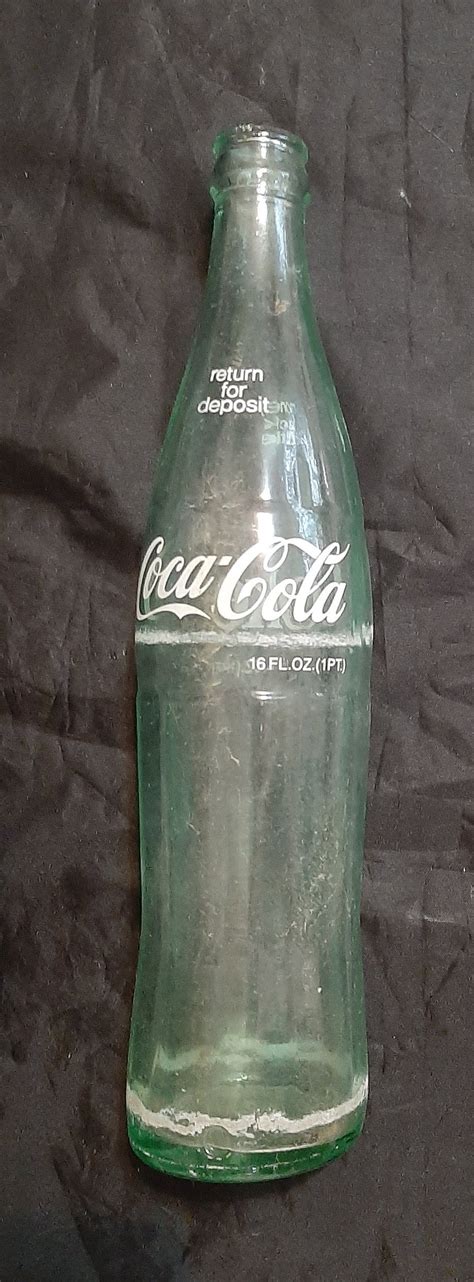 Vintage COKE Coca-cola 16 Fl Oz. 1 Pint Bottle - Etsy