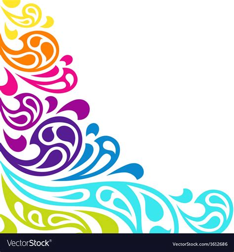 Color splash waves abstract background Royalty Free Vector