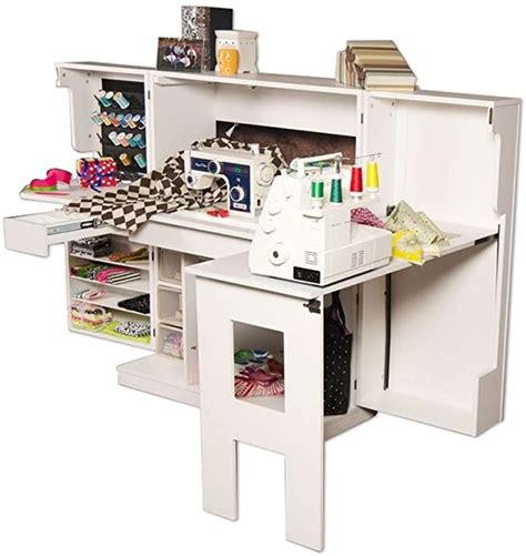 Scrapbox Sewing Box Storage Cabinet For Sewing Crafts and Accessories ...