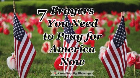 7 Verses You Need to Pray for America Now | Counting My Blessings