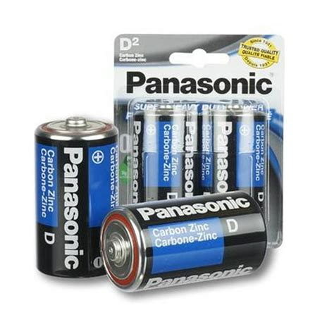 24 X Panasonic D Batteries Super Heavy Duty Carbon Zinc Battery 1.5V ...