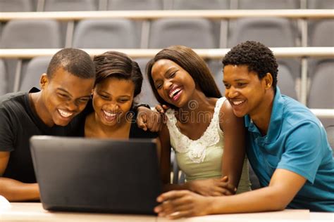 African students laptop stock image. Image of lecture - 29039325