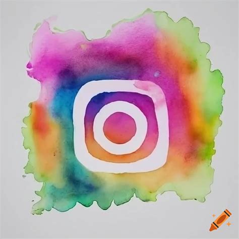White background instagram logo