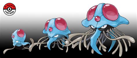 In-Progress Pokemon Evolutions | #072.5 - Tentacool drift in shallow seas, allowing...