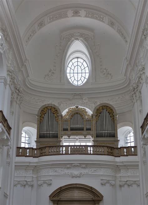 Ceiling At The Salzburg Cathedral (Salzburger Dom) Stock Image - Image of destination, catholic ...