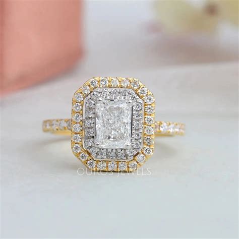 1 carat halo diamond ring | Ouros Jewels