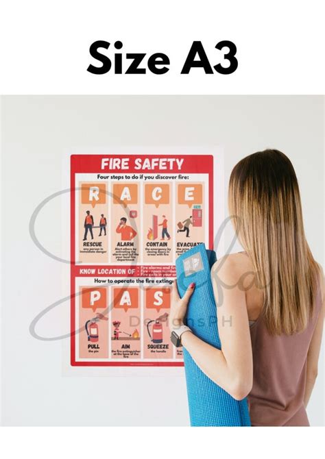 Fire Safety Poster With FREE Printable Race/pass ID, 60% OFF