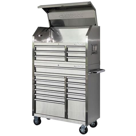 Husky 40 in. 18-Drawer Stainless Steel Tool Chest and Rolling Tool Cabinet Set | Shop Your Way ...