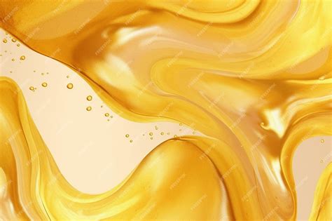 Premium AI Image | A painting of yellow liquid