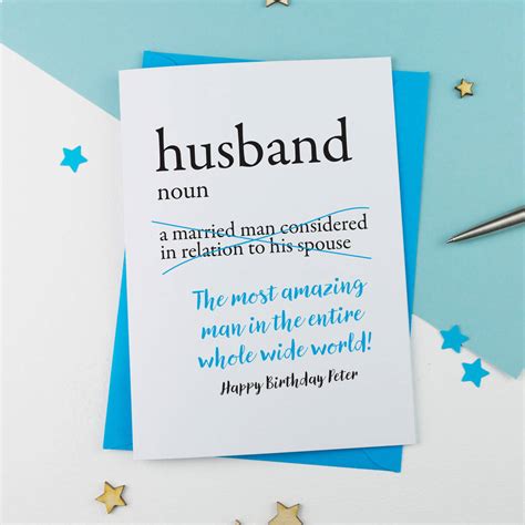 Birthday Cards For Husband - Card Design Template