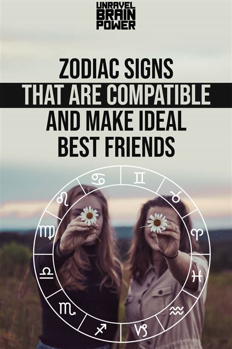 Zodiac Signs That Are Compatible and Make Ideal Best Friends