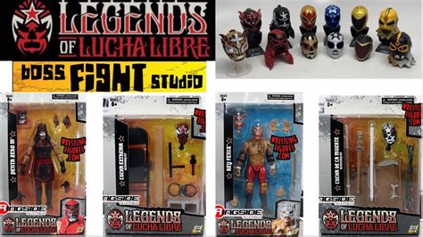 *see newer video* Boss Fight Studio Legends of Lucha Libre premium and waves 1&2 Comparison List ...