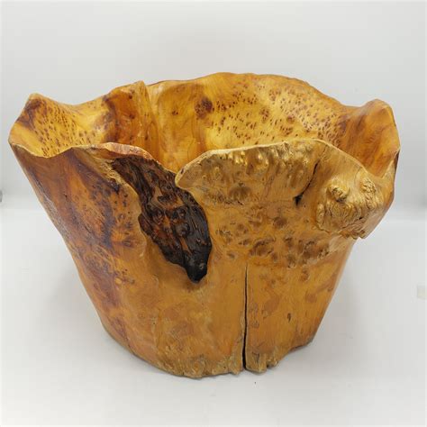 This amazing burl wood carved bowl is part of our Wyndmoor estate sale ...