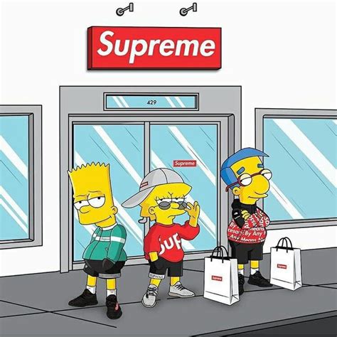 Pin by Shak on S I M P S O N S SUPREME | Supreme wallpaper, Simpsons cartoon, Simpsons art