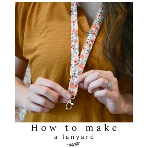 How to make a Lanyard | Small sewing projects, Fabric lanyard, Diy ...