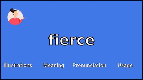 FIERCE - Meaning and Pronunciation - YouTube