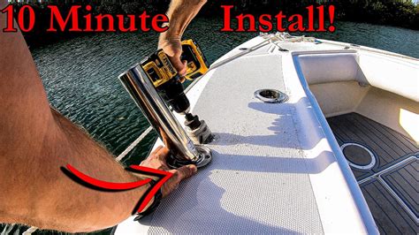 Easiest Boat ROD HOLDER Install Ever!! Learn This TRICK Now!!! - YouTube