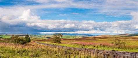 Panorama Of Redesdale And Cheviot Hills Stock Image - Image of moors, redesdale: 125997113