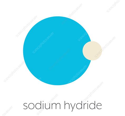 Sodium hydride chemical structure, illustration - Stock Image - F027/9452 - Science Photo Library