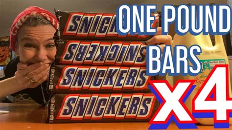 GIANT 1 LB SNICKERS BAR CHALLENGE - YouTube