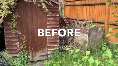 garden tidy up before after - YouTube