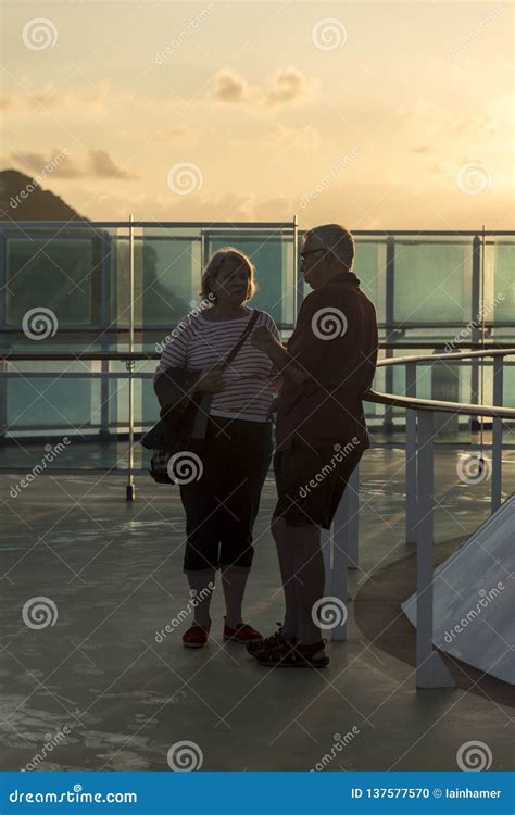 A Couple at Sunrise on Island Princess Editorial Image - Image of ...