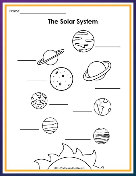 Solar System Worksheets For Kinder - Design Talk