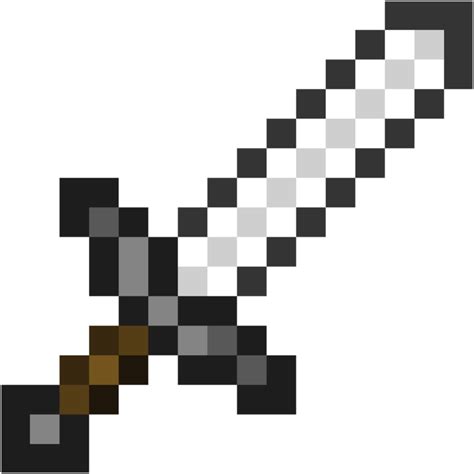 Iron Sword - Printable Minecraft Iron Sword Papercraft Template