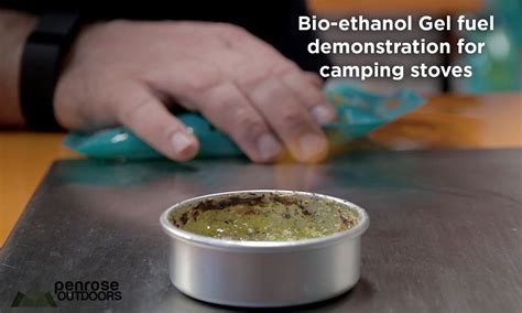 Bio-ethanol gel demonstration for camping stoves - YouTube