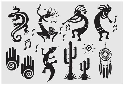 Kokopelli Símbolo del vector | Kokopelli art, Native artwork, Native american symbols