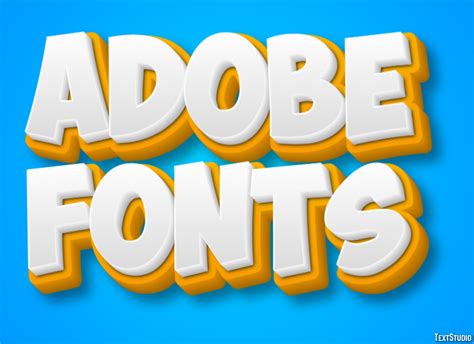 Adobe Fonts Text Effect and Logo Design Font