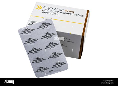 Box of Palexia SR 50mg (Tepentadol), an opiate based painkiller used for the treatment of strong ...