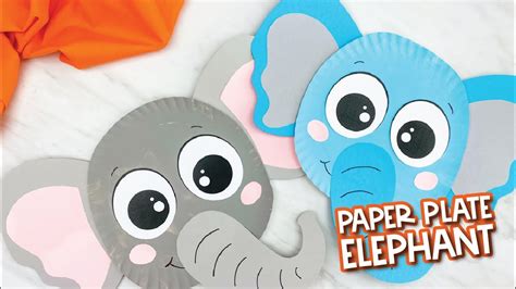 Elephant Paper Plate Craft Template - img-Aaralyn