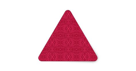 Victorian Rose Design Triangle Sticker Zazzle - Lentine Marine