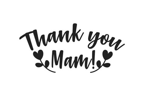 Thank You Mam! SVG Cut file by Creative Fabrica Crafts · Creative Fabrica