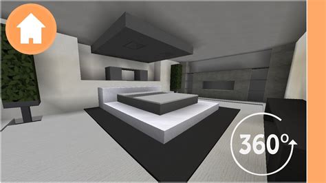 Minecraft Bedroom Designs - 360° Degree Minecraft - YouTube