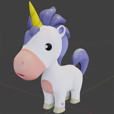 Cartoon Unicorn Rigged 3D | CGTrader