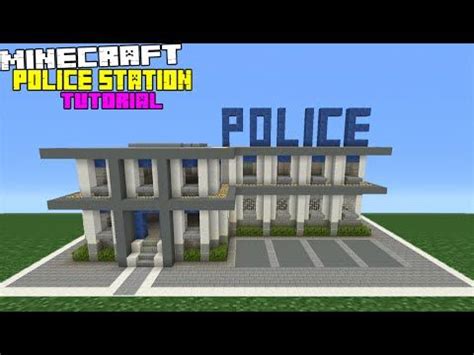 Minecraft Tutorial: How To Make A Police Station Modern Minecraft Houses, Minecraft City ...