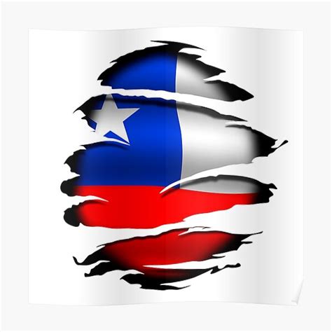 "Chile - Torn Flag - Tattoo" Poster for Sale by WdiCreative | Redbubble