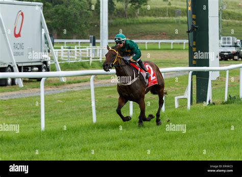 Australia Day races at Kilcoy Stock Photo - Alamy