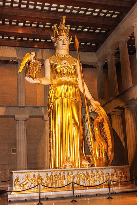 The statue of Athena in the Parthenon in Nashville History Class, Art History, Parthenon ...