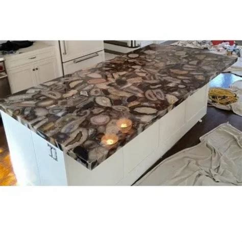 Brown Agate gemstone countertop, For Kitchen, 18-20 mm at Rs 2500 ...