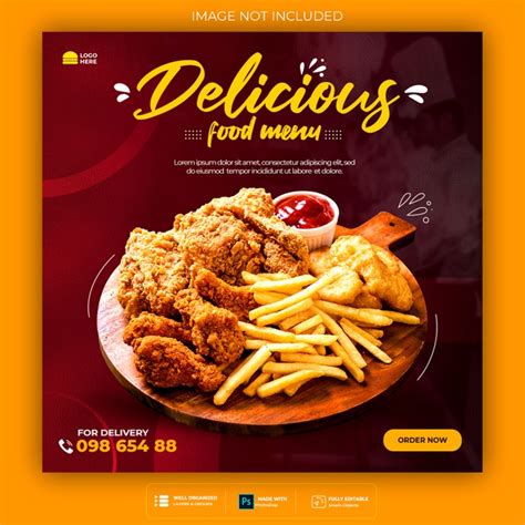 Freepik – Food banner template Free Psd [PSD] – Pikdone