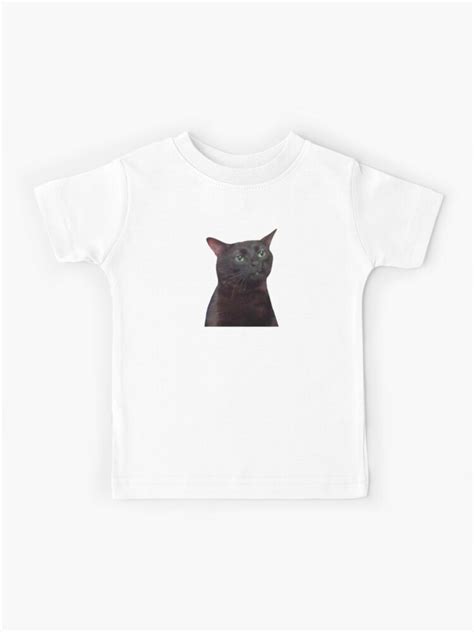 "Zoned Out Cat, Black cat zoned out, Zoned Out Cat meme" Kids T-Shirt ...