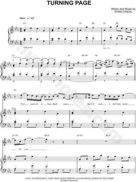 Sleeping At Last "Turning Page" Sheet Music in Eb Major (transposable ...